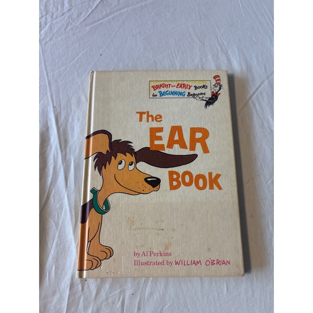 Random House The Ear Book Kids OS Cream Good Vintage Al Perkins Hardcover 1968